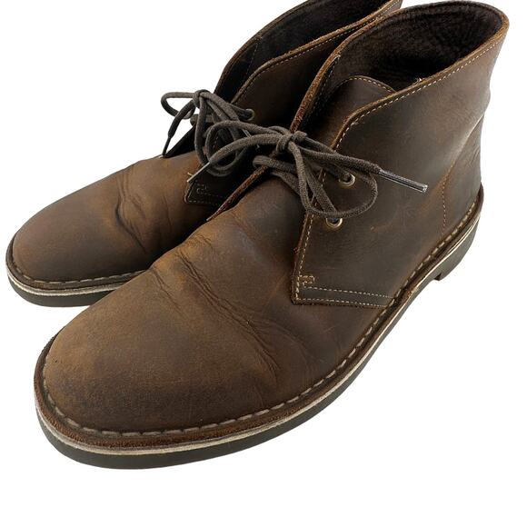 Clarks Other - Clarks Men's BUSHACRE 2 CHUKKA BOOT Leather Beeswax Size 11 M 15522